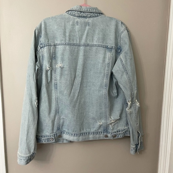 PacSun Denim Destructed Light Wash Jacket - Picture 5 of 5